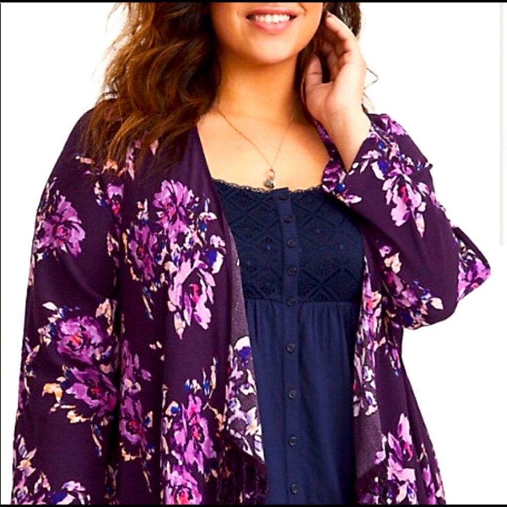 Purple flower Kimono💜💜